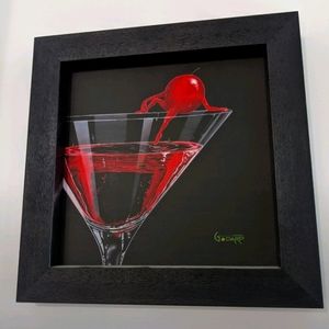 Godard Cherry cosmo painting